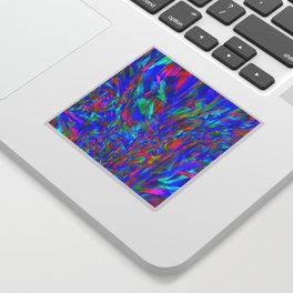 Abstract Sharp Multi Colour Background. Sticker