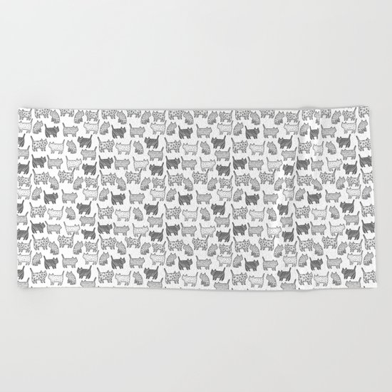 Pattern cats Beach Towel