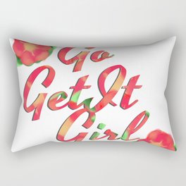 Go Get It Girl Rectangular Pillow