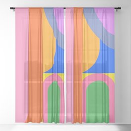 Shape and Color Study 59 Sheer Curtain