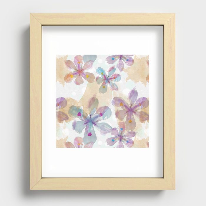 Soft Flower Recessed Framed Print