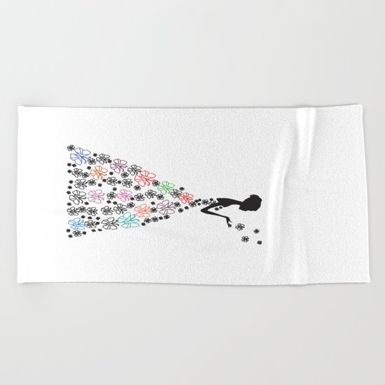 Origami Butterfly Dress No. 1 Beach Towel