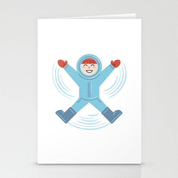 Making Snow Angels Stationery Cards