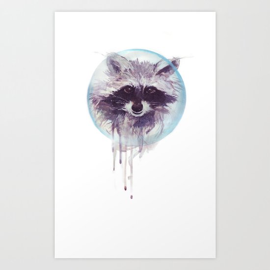Hello Raccoon! Art Print