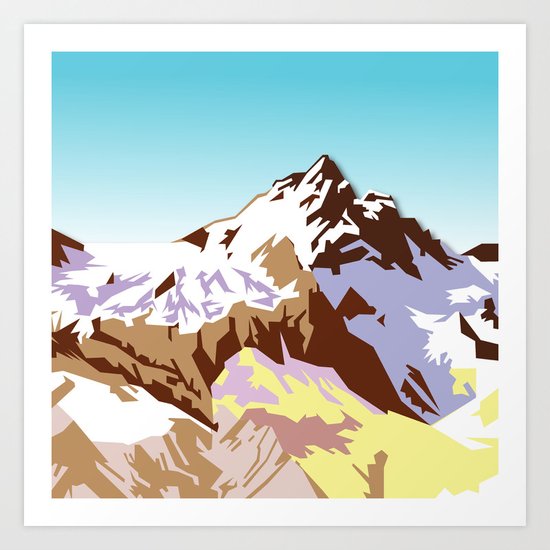 Night Mountains No. 49 Art Print