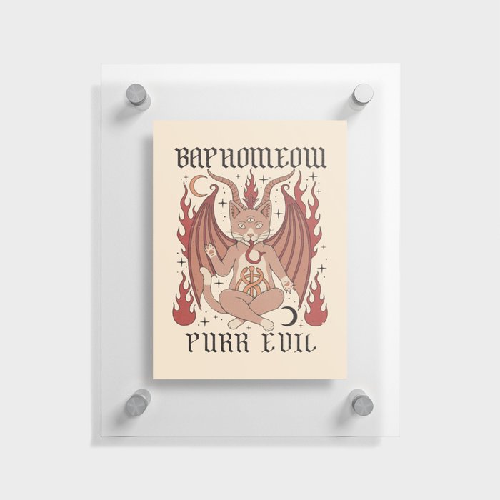 Baphomeow Floating Acrylic Print