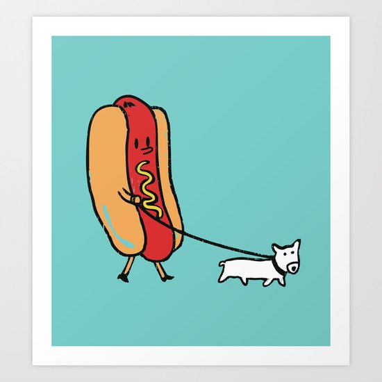 Double Dog Art Print