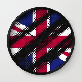 Camouflaged Union Jack British Flag Wall Clock