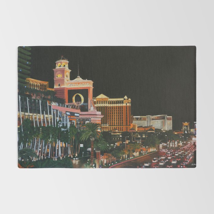 Caesars Palace Fountains - Las Vegas Nevada Canvas Print / Canvas