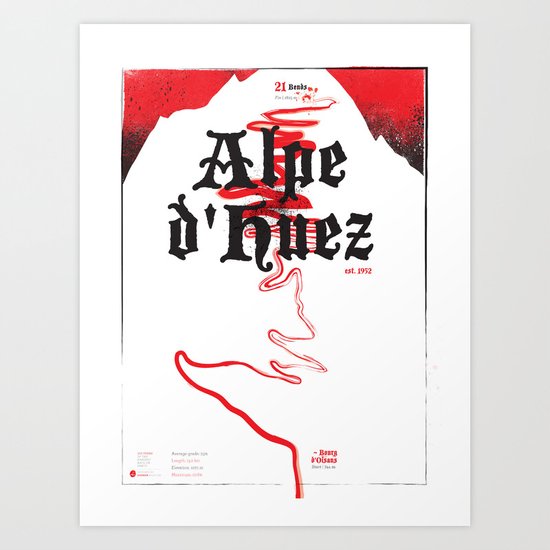 Alpe d'Huez 2, More Menace! Art Print