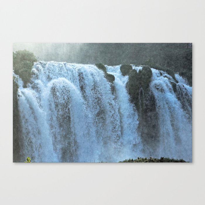 Waterfall Forest Nature Scenery 2 Canvas Print