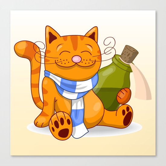 Happy Cat Canvas Print