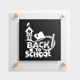 Cute Back To School Illustration Kids Quote Floating Acrylic Print