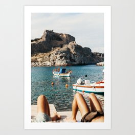 Slow Summer Day in Greece Art Print