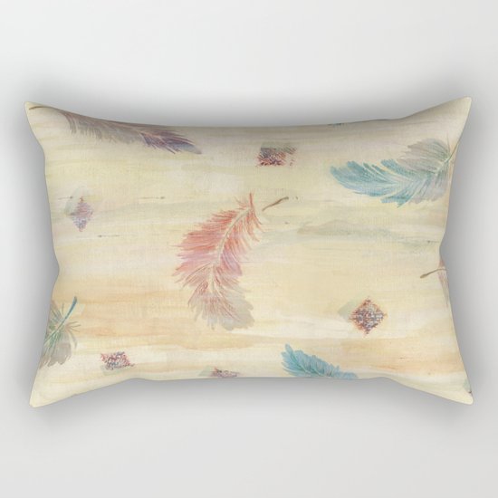 feather weather Rectangular Pillow