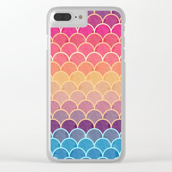 Watercolor Lovely Pattern VVIV Clear iPhone Case