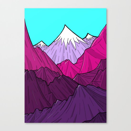The Purple Mounts Canvas Print