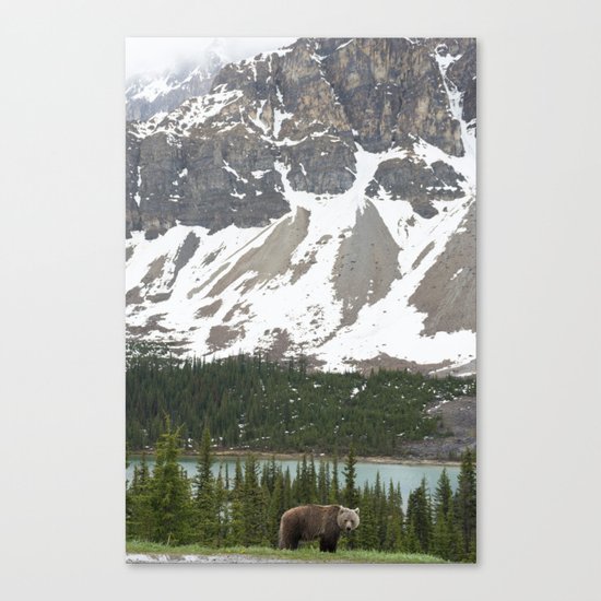 Bear in the north #society6 #buyart Canvas Print