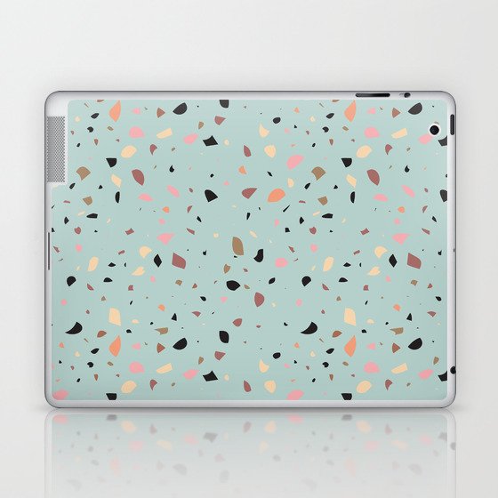 Teal Terrazzo Laptop & iPad Skin