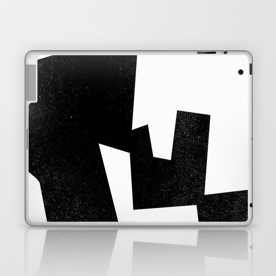 Abstract 312, Black and White Laptop & iPad Skin
