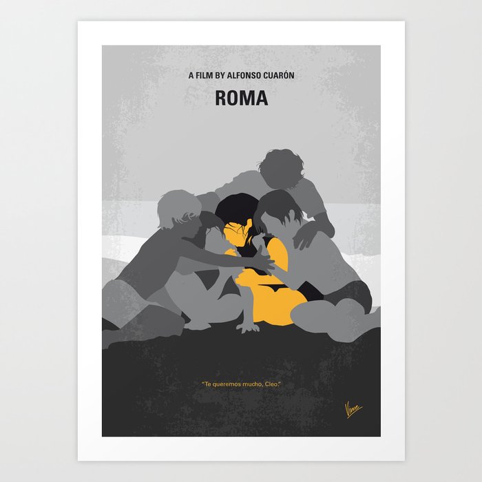 No1035 My Roma Minimal Movie Poster Digital Art By Chungkong Art