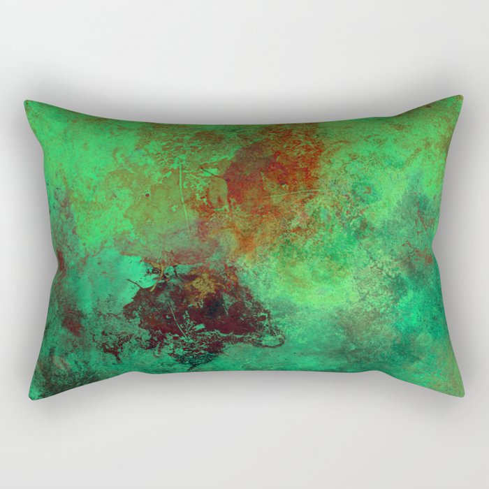 Isolation - Abstract, textured painting Rectangular Pillow