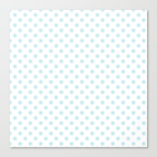 Aqua dots pattern Canvas Print