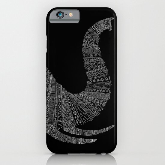 Elephant (On Black) iPhone & iPod Case