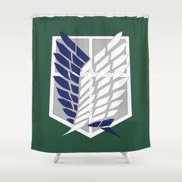 Attack on Titan: Wings Of Freedom Logo Shower Curtain