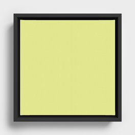 Garlic Toast Yellow Framed Canvas