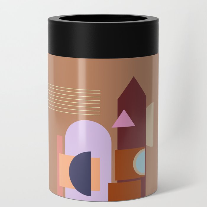 Home Sweet Home modern abstract illustration  Can Cooler