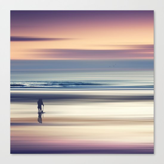 Sharing the Magic - abstract seascape at sunset Canvas Print