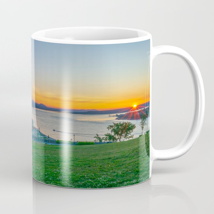 Quebec City St Lawrence River Sunrise Coffee Mug