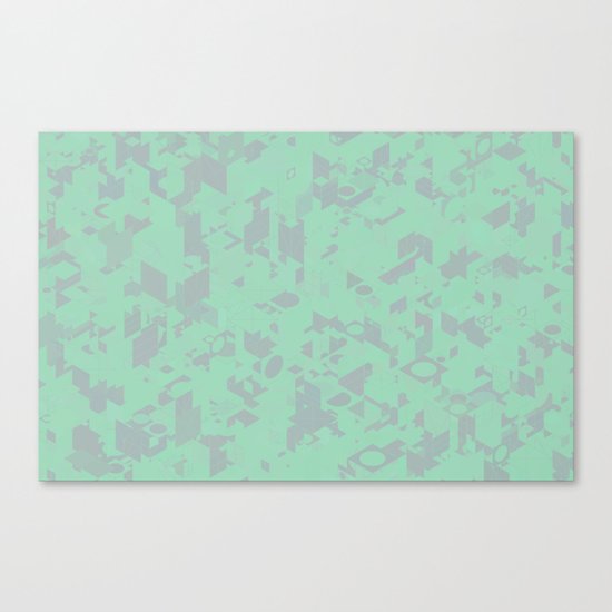 Panelscape: colours from Thorns Mint Canvas Print