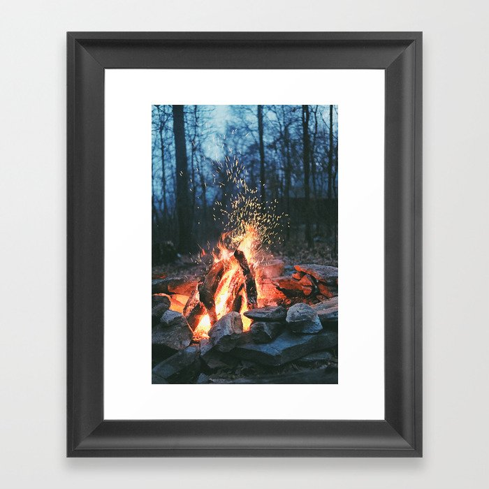 Campfire Framed Art Print