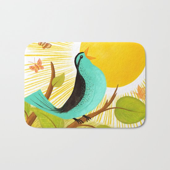 Early To Rise Bath Mat