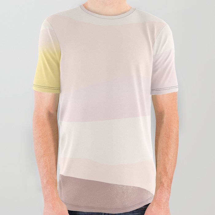 Ocean Morning with Sandpiper and Sun All Over Graphic Tee