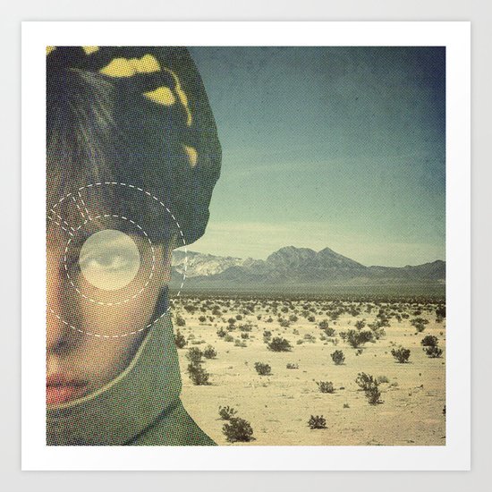 We do not truly see light, we only see slower things lit by it. Art Print
