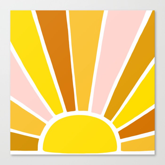 Sun Ray Burst Canvas Print