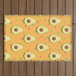 Avocado with sprinkles Outdoor Rug