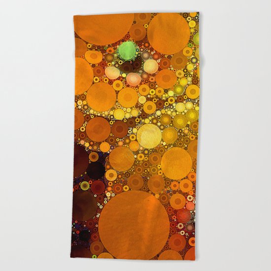 Sunset Poppies Beach Towel