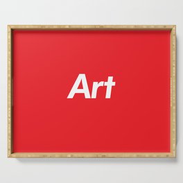 Art (RED) Serving Tray