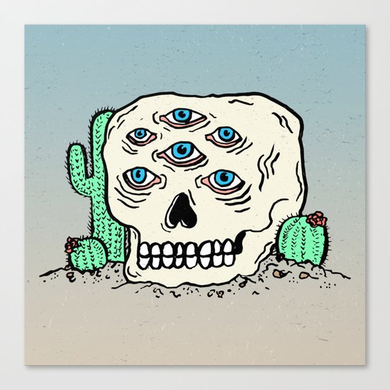 DIE IN THE DESERT Canvas Print