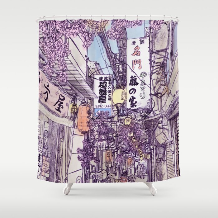 Omoide Yokocho Shower Curtain