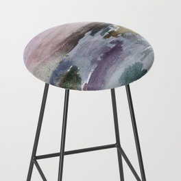 hand painted watercolor country river 2 Bar Stool
