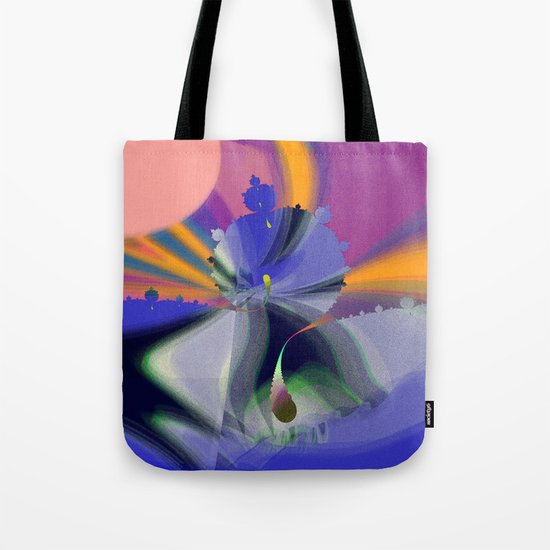 trees around small lake Tote Bag