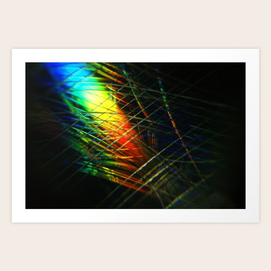 Scratched Art Print