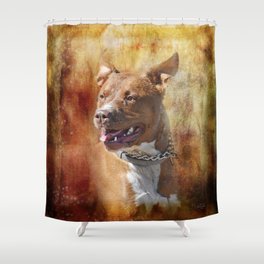 Bull Terrier Shower Curtain