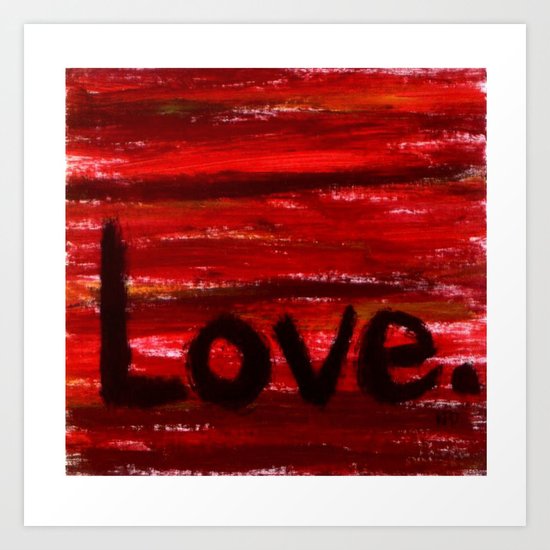 LOVE By KPD (Stretched) Art Print
