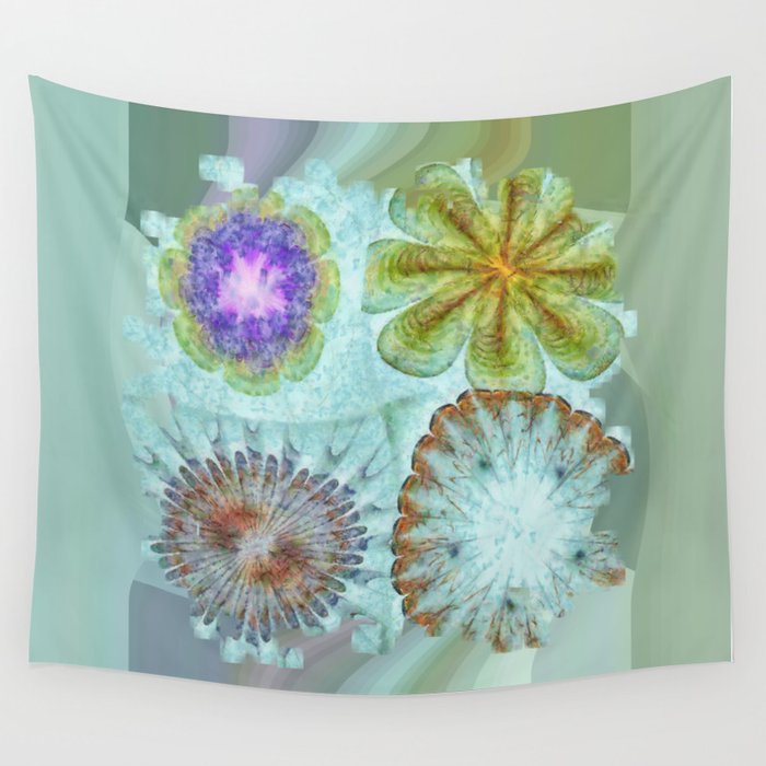 Attitudinal Proportion Flower  ID:16165-113431-66510 Wall Tapestry